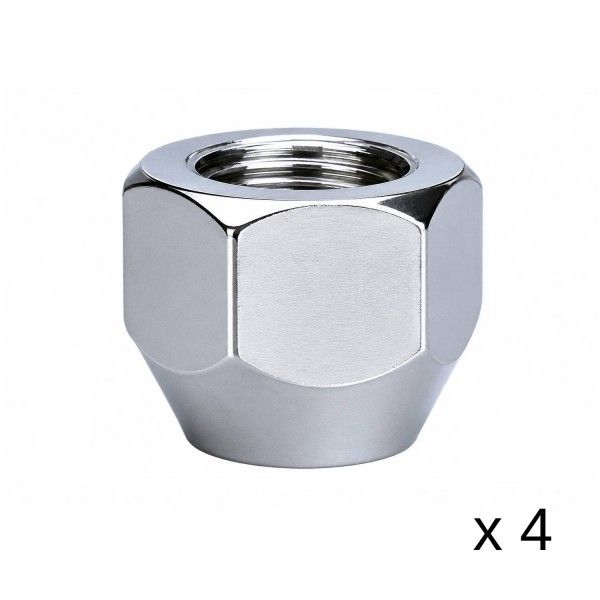 Chrome OEM Style Wheel Nuts - Set of 4 - 12mm x 1.25 Thread Chrome OEM Style Wheel Nuts - Set of 4 - 12mm x 1.25 Thread
