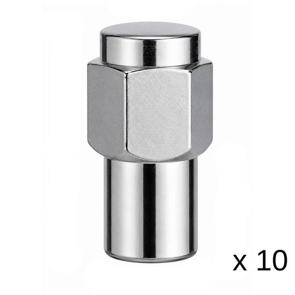 Chrome Mag Wheel Nuts - 10 Pack - 1/2 Chrome Mag Wheel Nuts - 10 Pack - 1/2" Thread