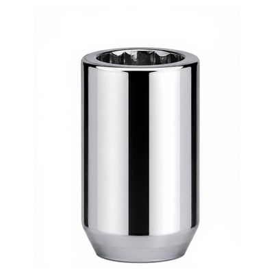 Chrome Steel Wheel Tuner Nuts - Single - 7/16 Chrome Steel Wheel Tuner Nuts - Single - 7/16" Thread