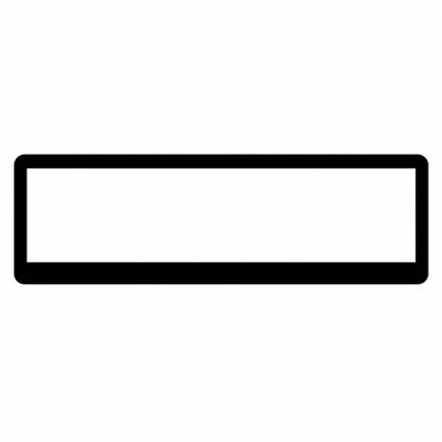 SINGLE Black Polymer Slimline Number Plate Frame. Suits a 6 Digit Slimline Number Plate SINGLE Black Polymer Slimline Number Plate Frame. Suits a 6 Digit Slimline Number Plate