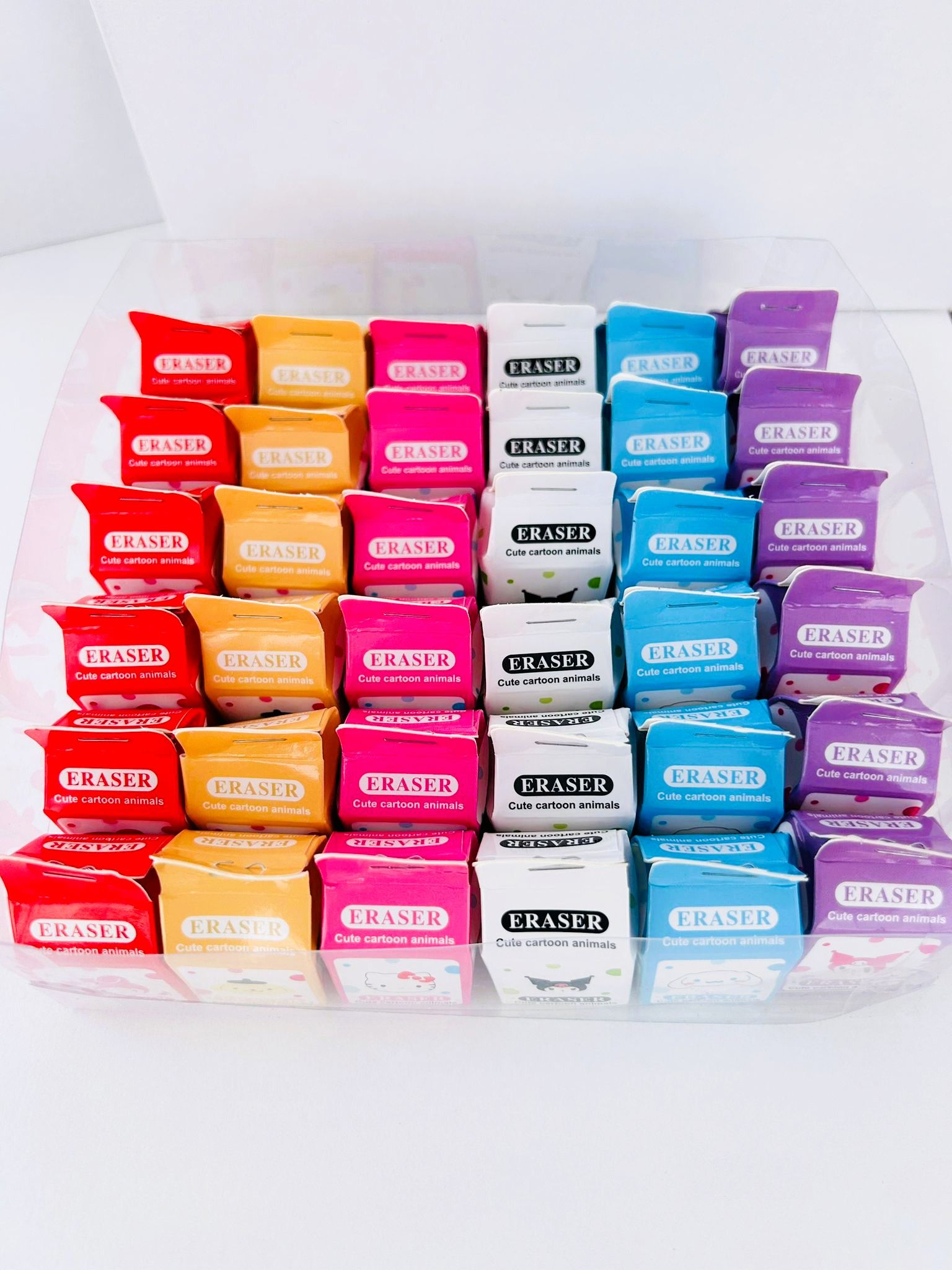 GOMAS DE BORRAR SANRIO - KAWAII - MINI BORRADORES EN CAJITA INDIVIDUAL