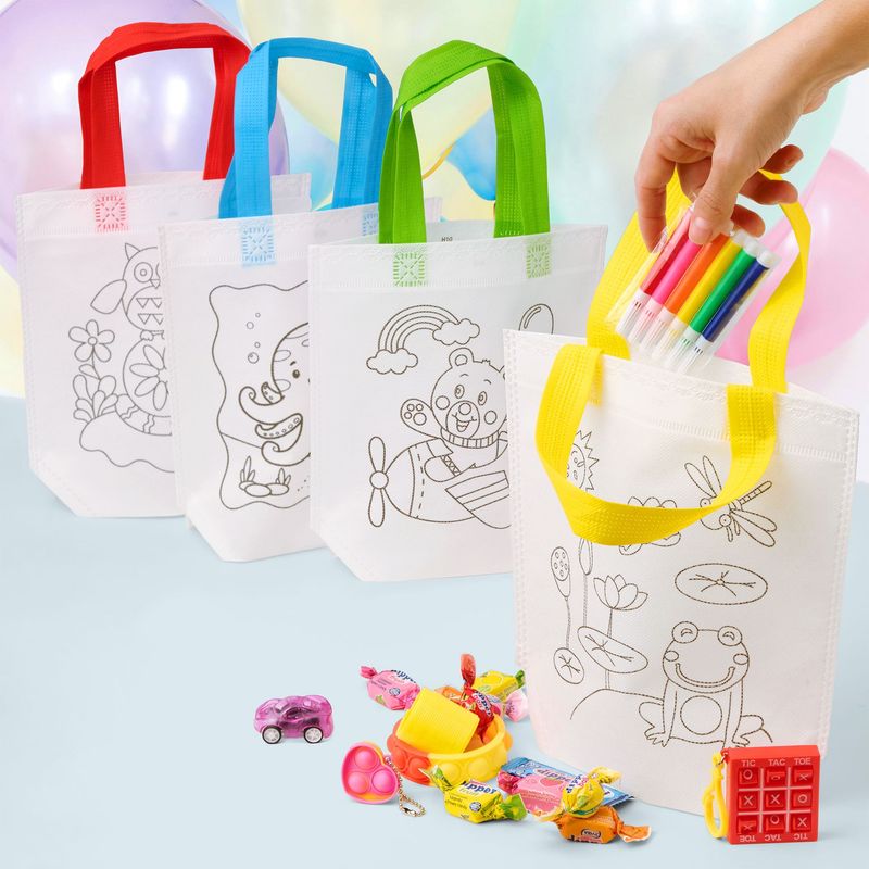 BOLSAS PARA PINTAR CON ROTULADORES - SOUVENIRS CREATIVOS PARA FIESTAS