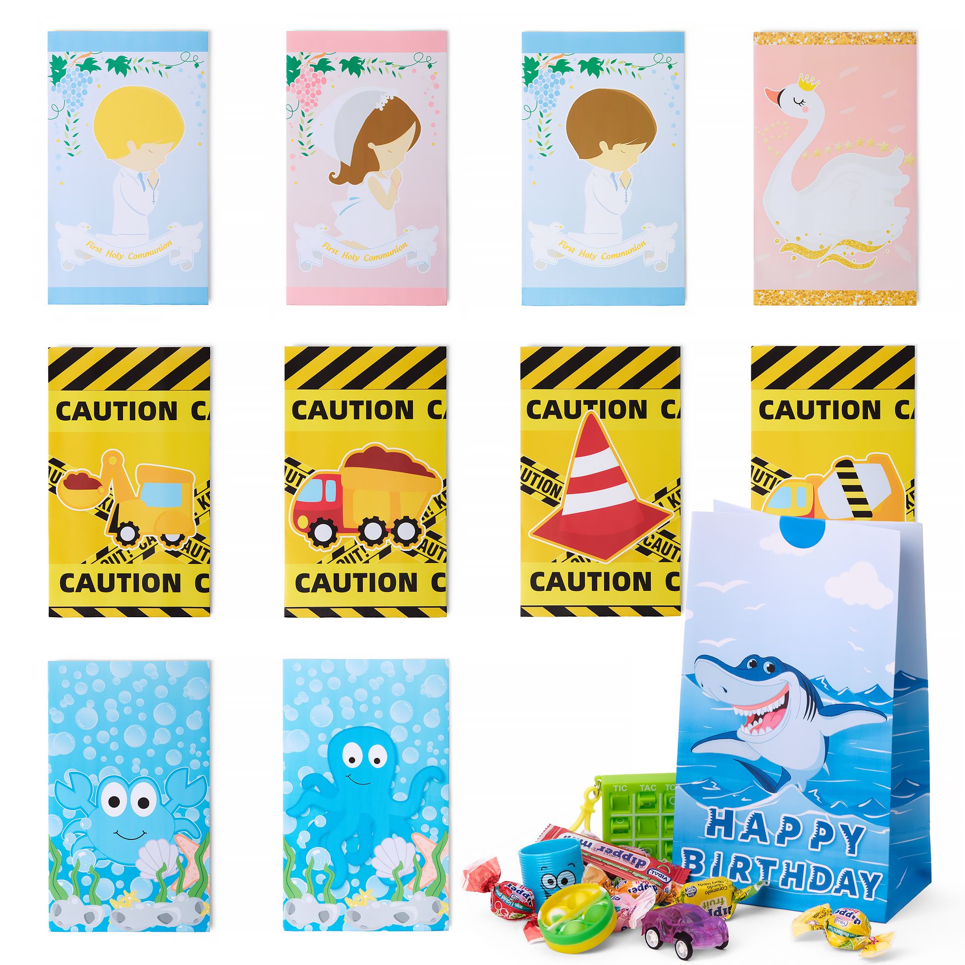 BOLSAS PAPEL CUMPLEAÑOS - PERSONALIZADAS