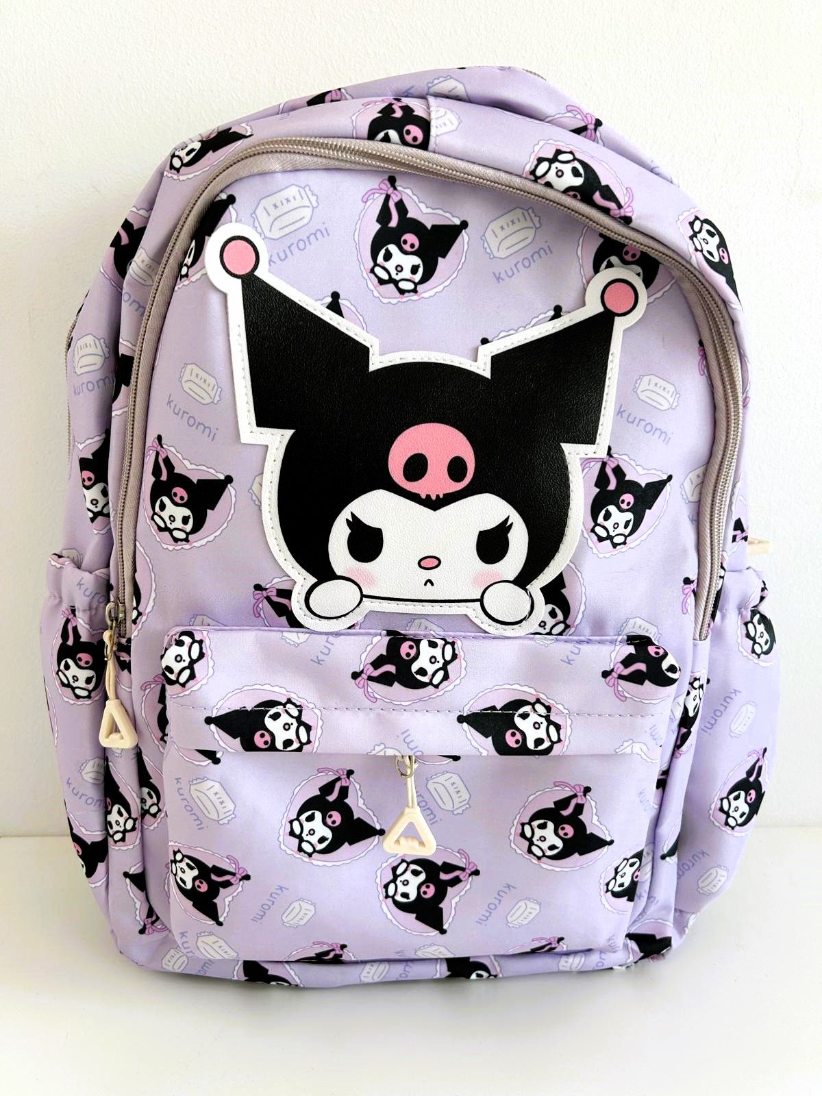 MOCHILA KUROMI MORADA - KAWAII
