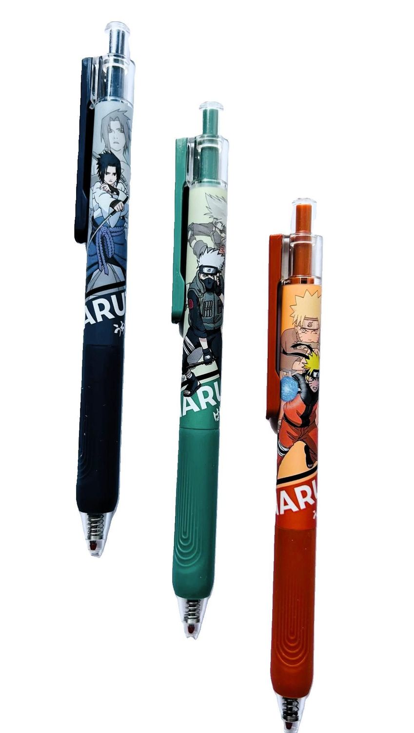 BOLIGRAFO NEGRO GEL ¨NARUTO¨ - CAJA INDIVIDUAL