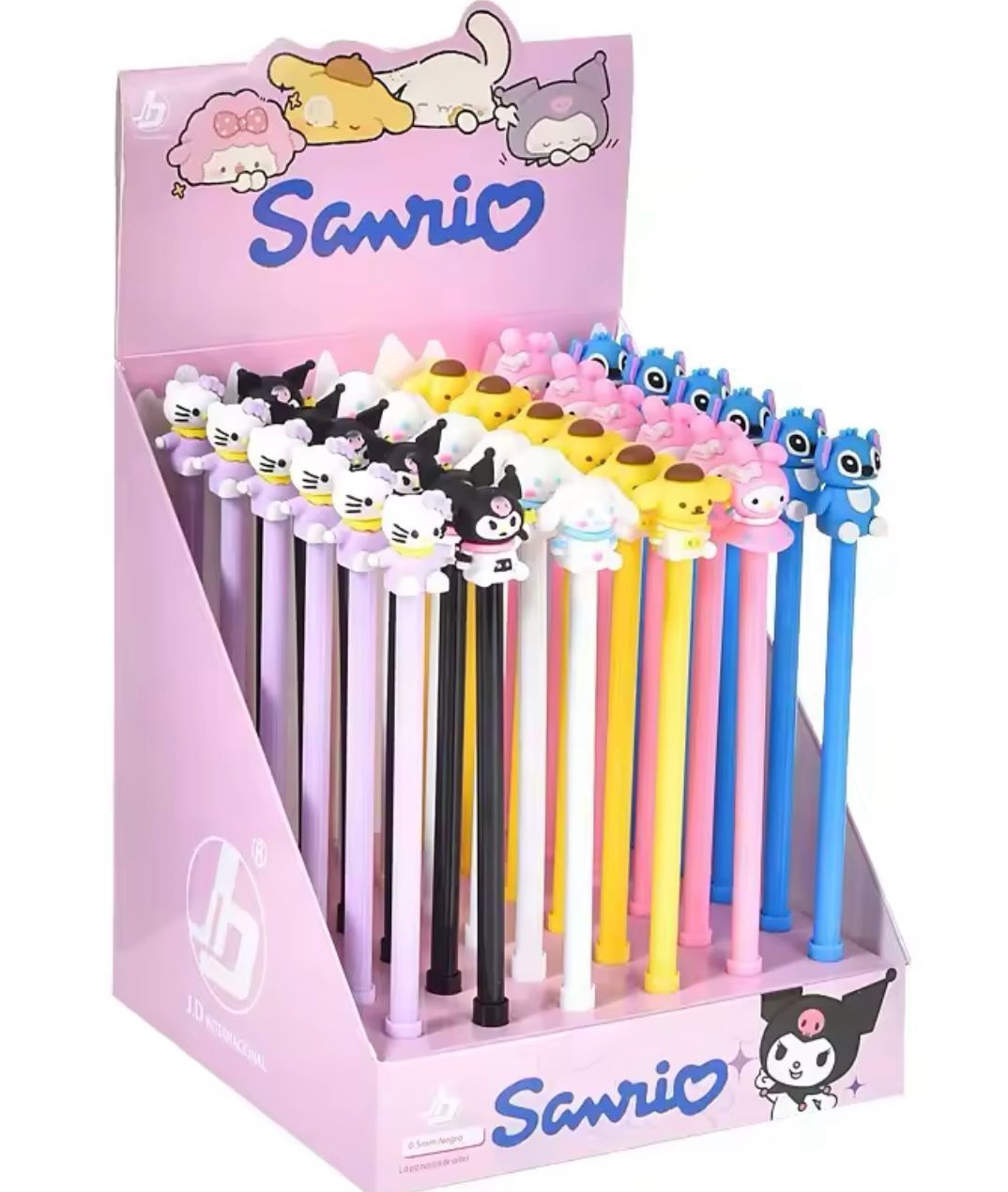 BOLIGRAFO GEL FINO NEGRO - TOPPER DEL PERSONAJE