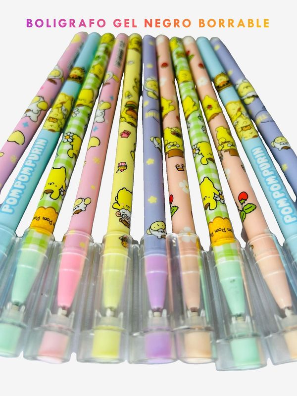 BOLIGRAFO GEL BORRABLE TINTA NEGRA - SANRIO - KAWAII