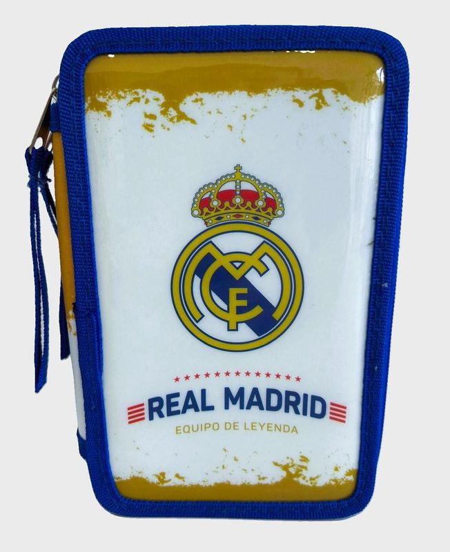 ESTUCHE 3 COMPARTIMENTOS - REAL MADRID - BARÇA