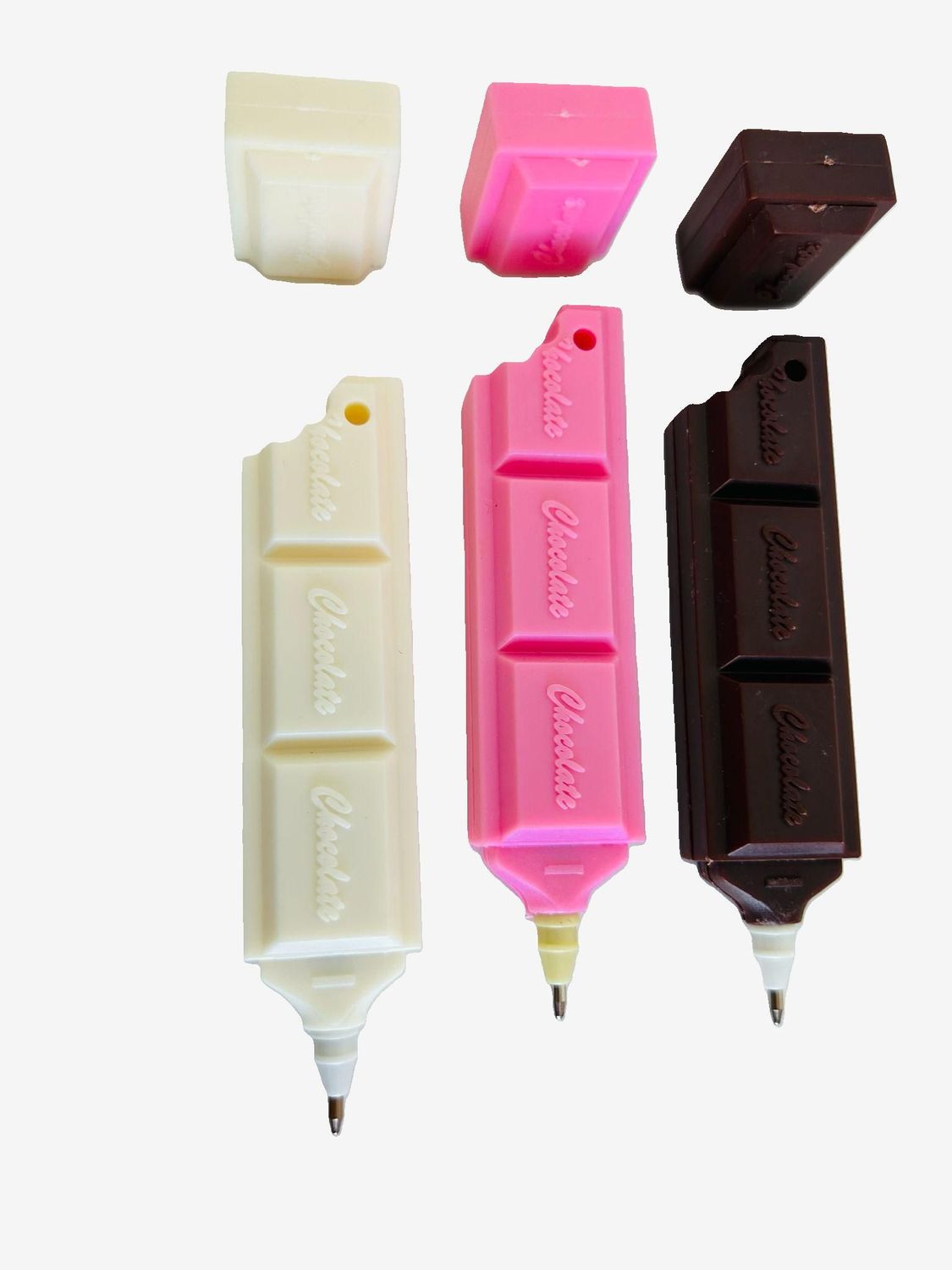 BOLIGRAFOS - BARRA CHOCOLATE - AZULES