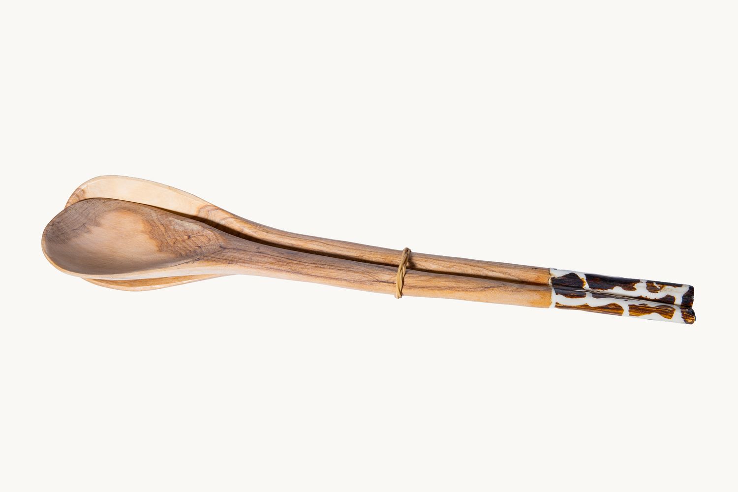 Hand Crafted Bone Handle Salad Servers