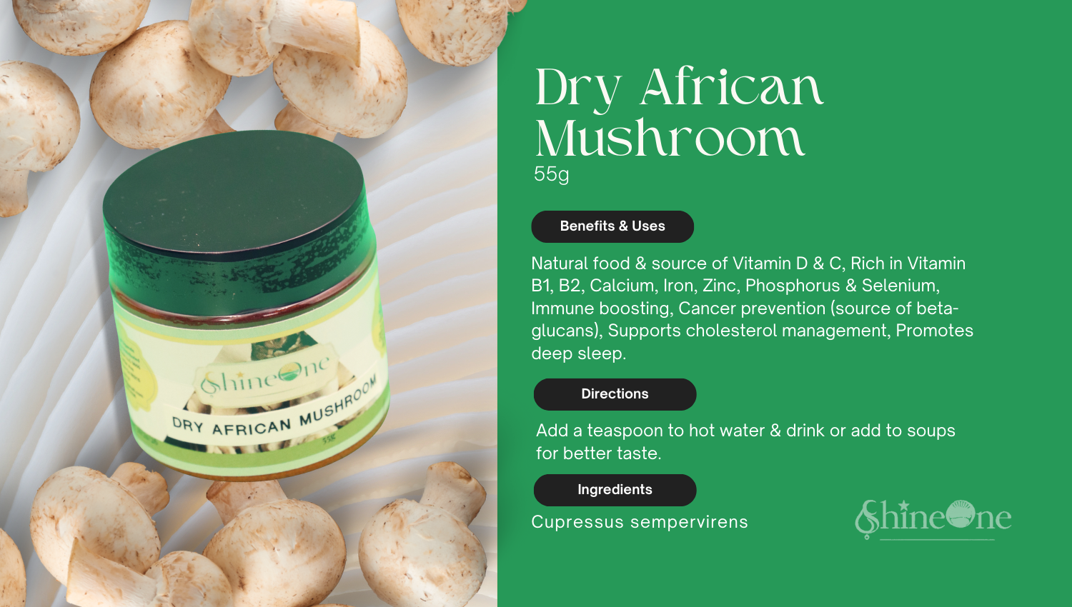 Dry African Mushroom