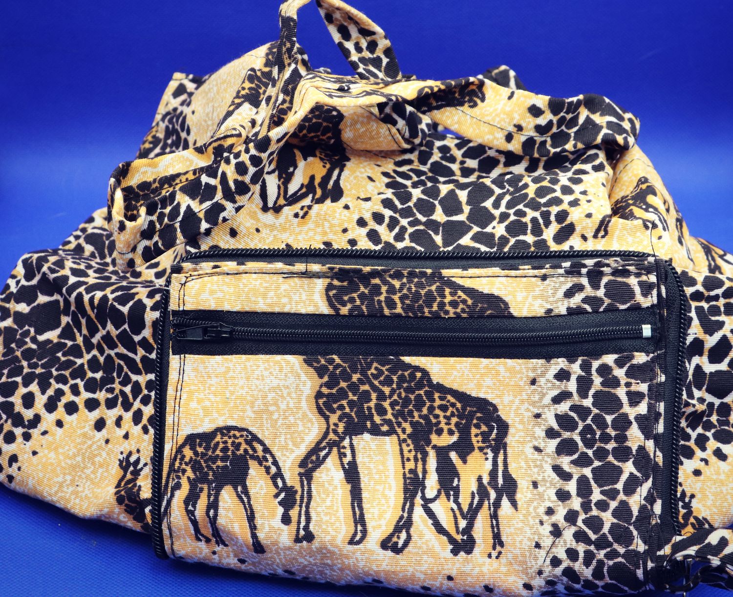 Hand Made Giraffe Wallet-to-Tote Bag