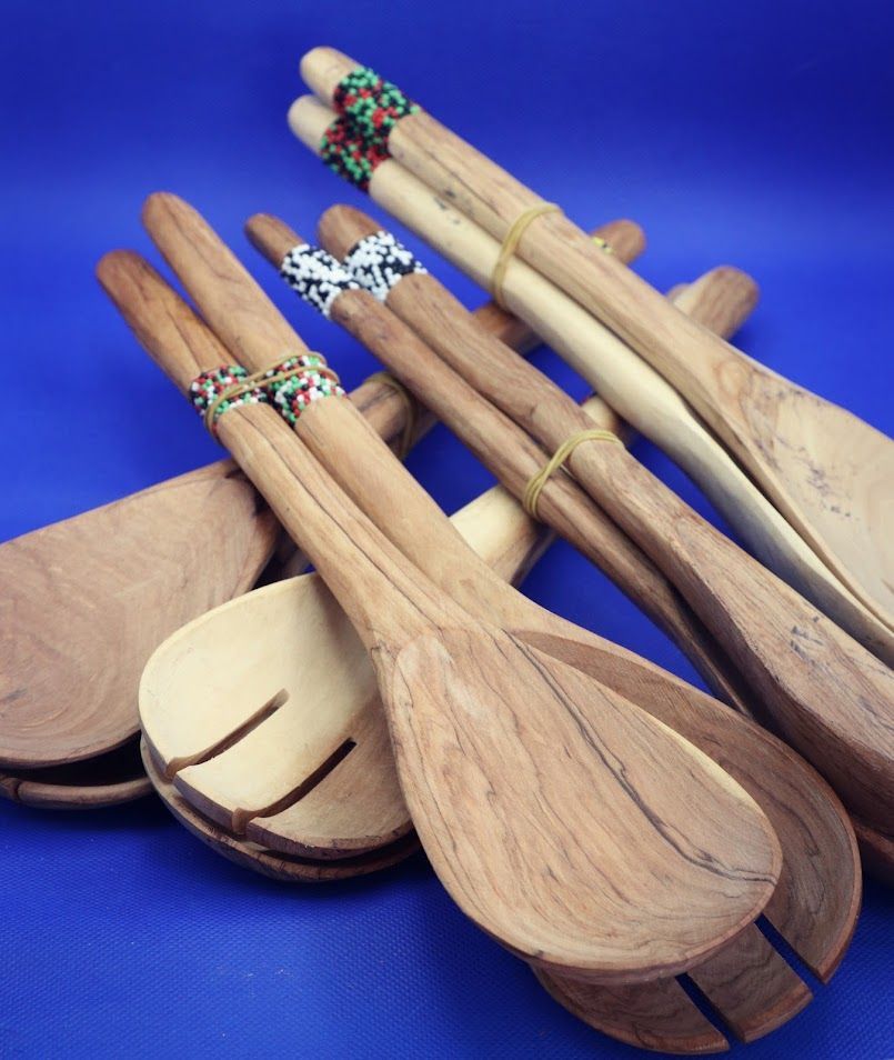 Salad Servers Branch Handles