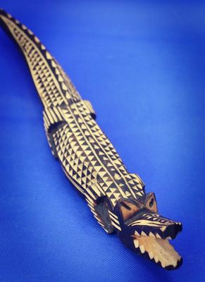 Crocodile Wooden Sculpture Crocodile Wooden Sculpture