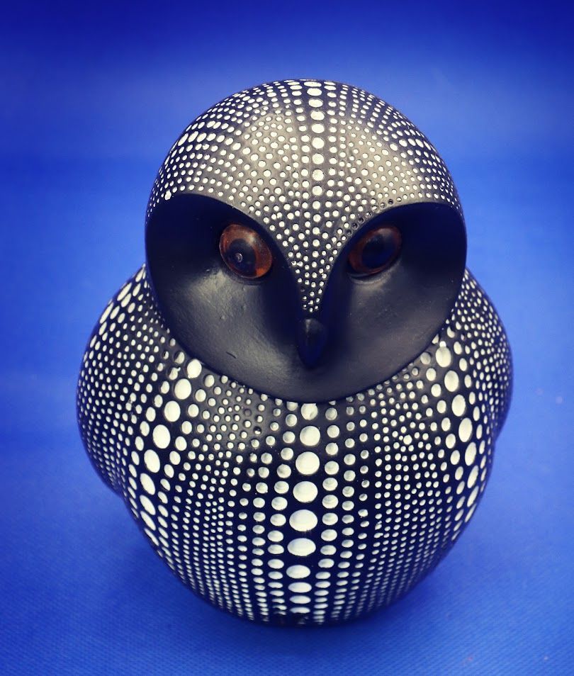 Debossed Dotted Owl