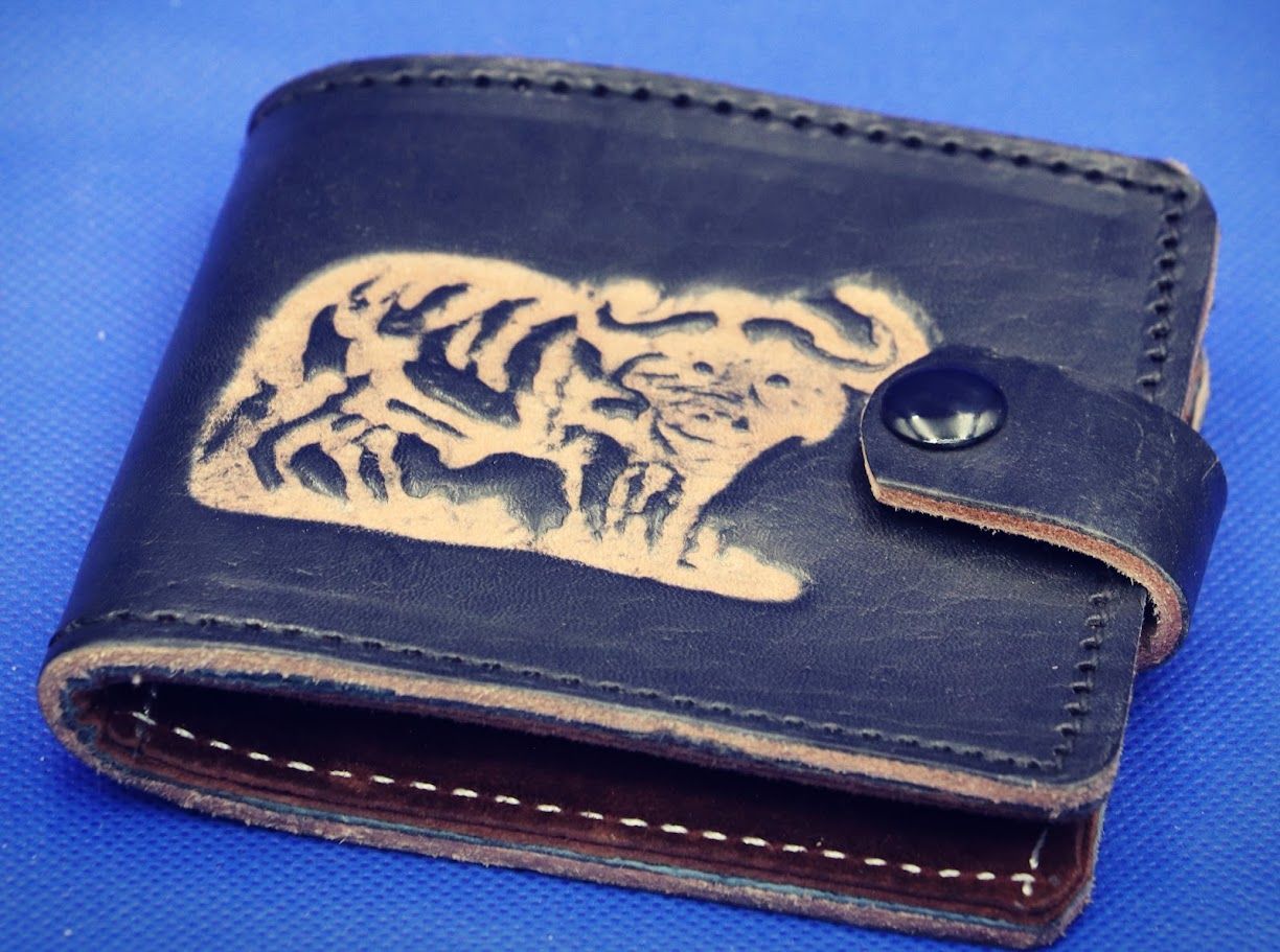Personalized Real Leather Wallet Buffalo