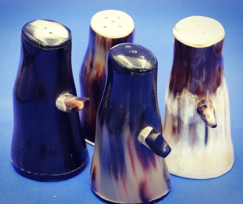 Cowhorn Salt & Pepper Shakers