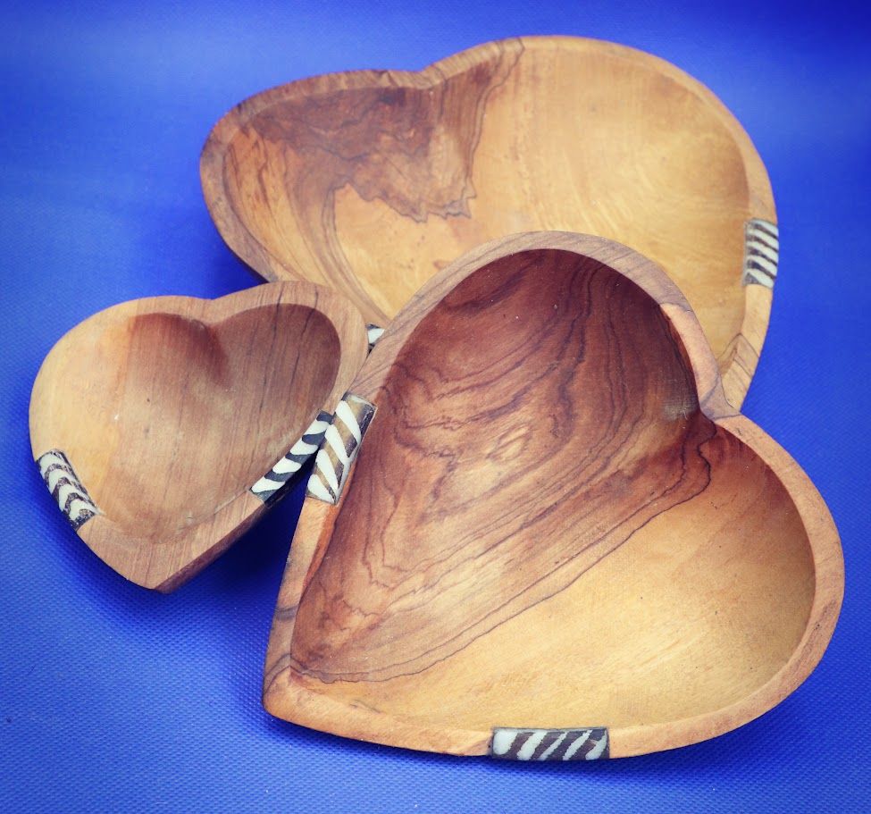Hand Crafted Heart Bowl Large