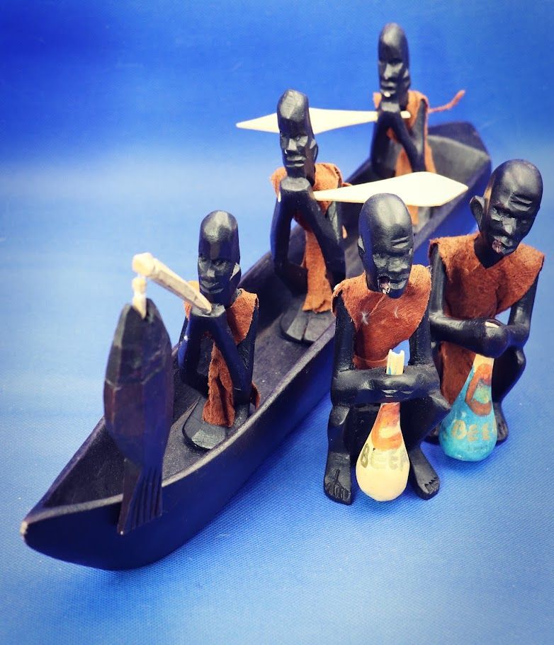 Statue Wood Africa Sculpture Crafts