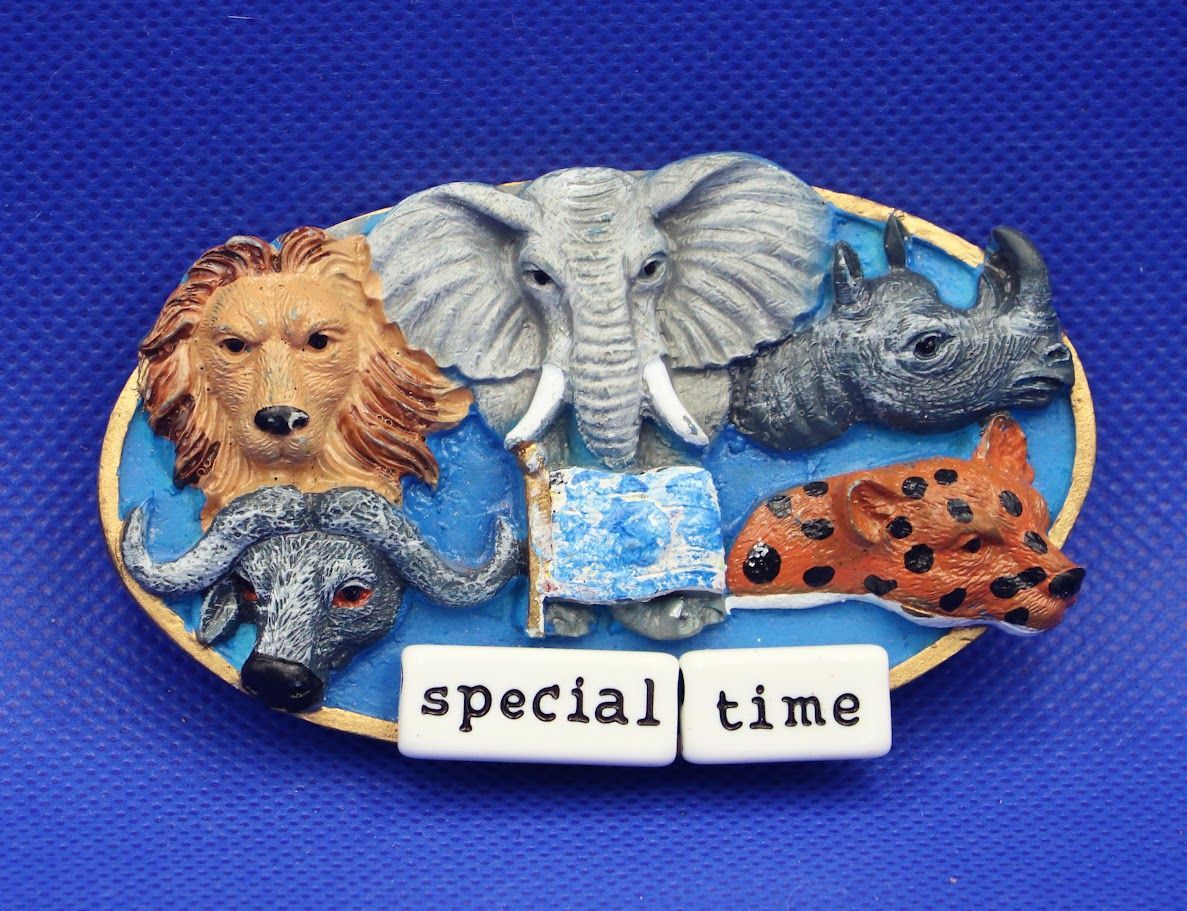 South Africa Big Animals 3D Souvenir Fridge Magnet
