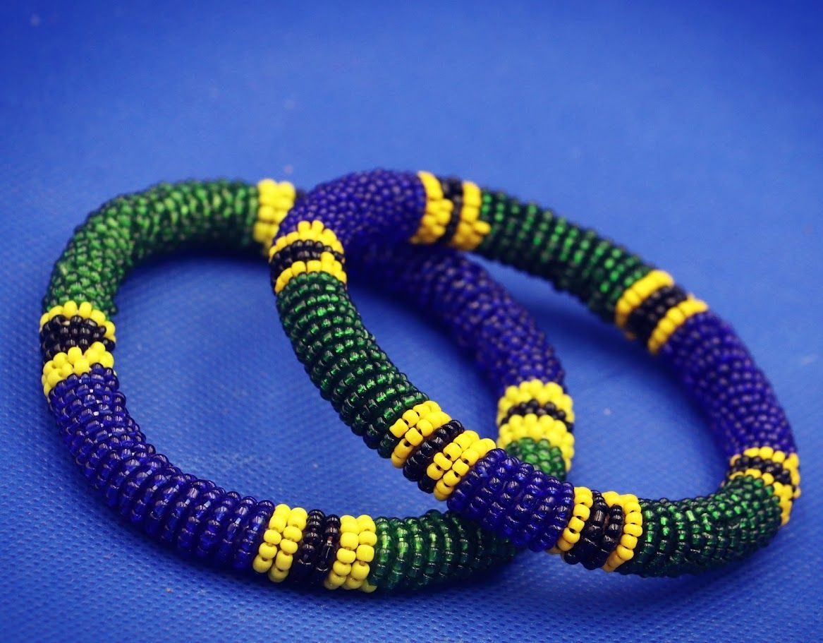 African handmade colorful bead necklaces and bracelets