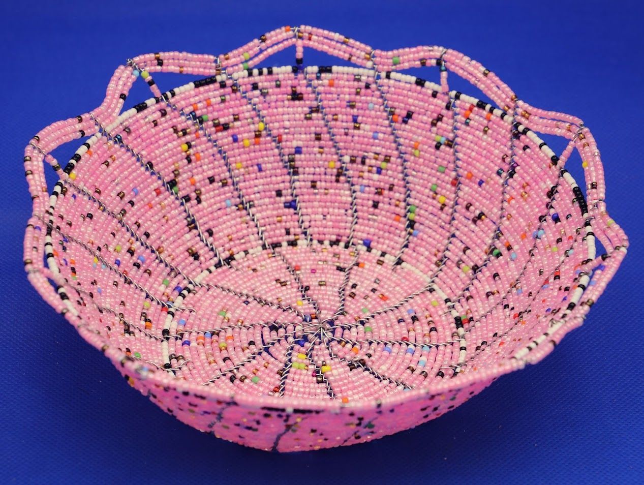 Candy Pop Beaded Basket