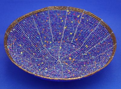 Galaxy Sparkle Beaded Basket