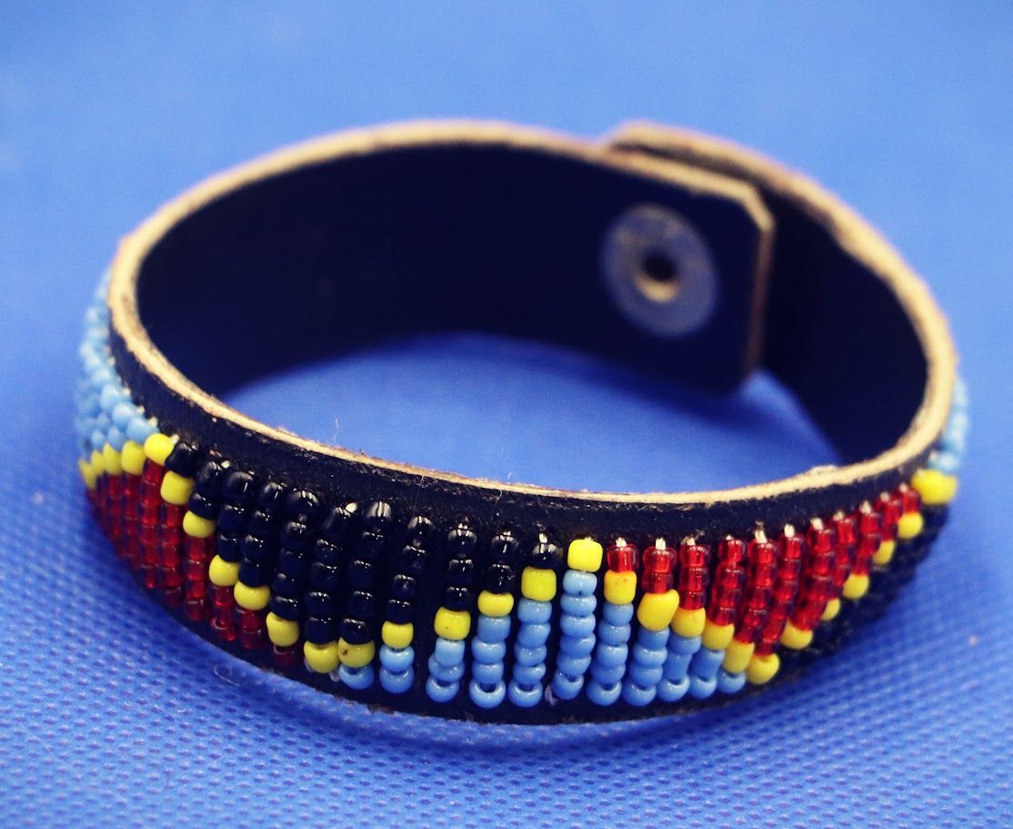 African Maasai Leather Bracelet