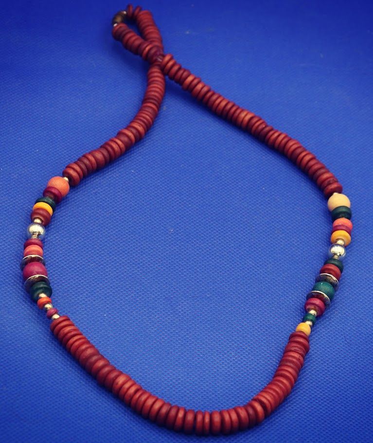 Red Handmade Beads Necklace