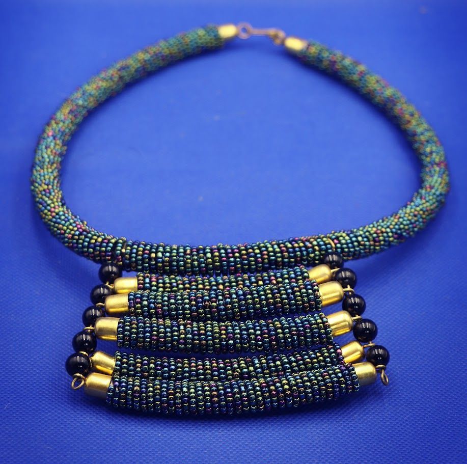 African Maasai Beaded Choker/Necklace