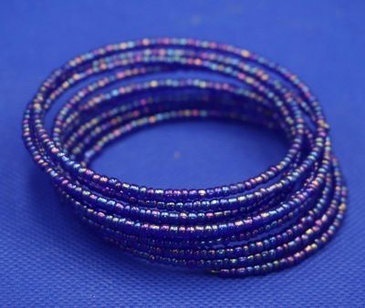 African Beaded Maasai Masai Coil Bracelet