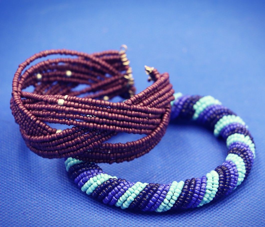 Colorful Beads Bangles