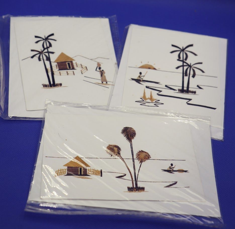 Canoe Hut Tree Notecards