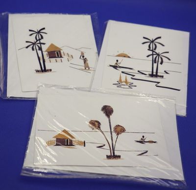 Canoe Hut Tree Notecards
