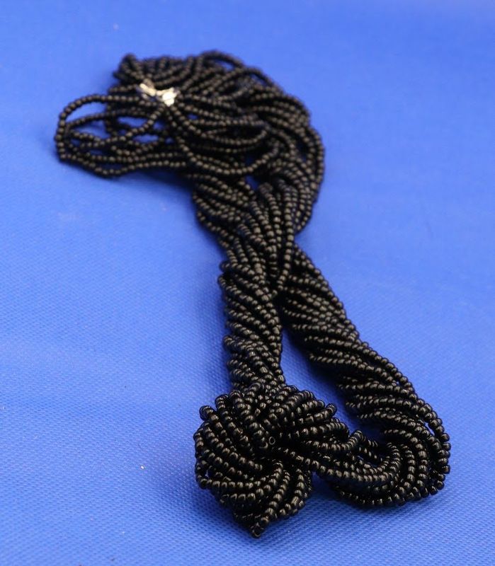 Ebony Elegance Beaded Necklace