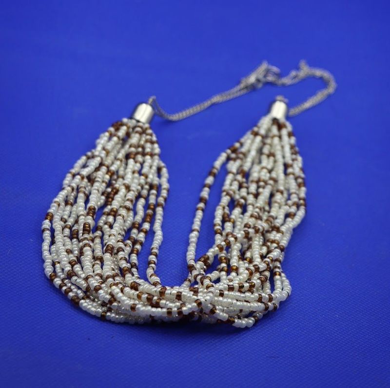 Ivory Coast Pearl Beaded Necklace