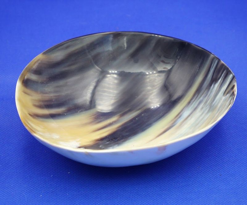 Dark Ebony Wave Horn Bowl