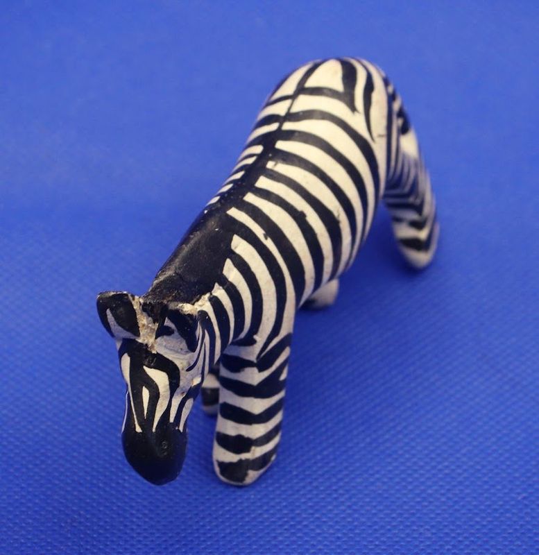 Wooden Painted Zebra