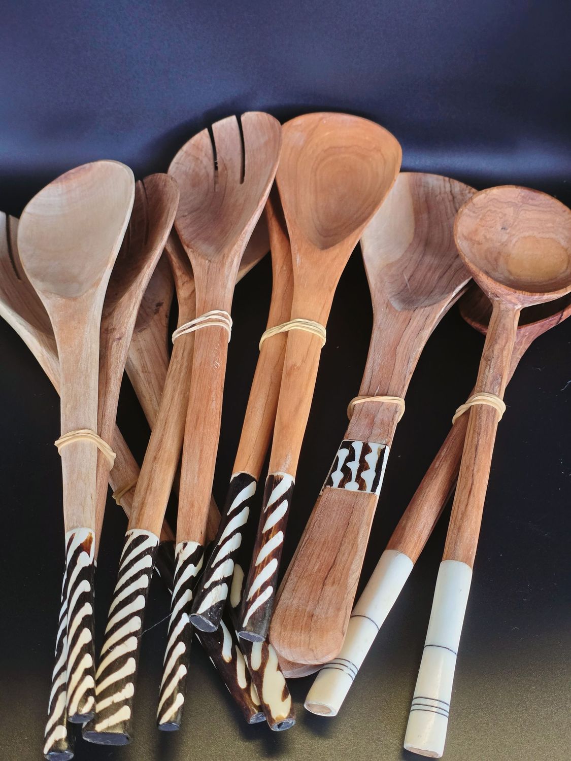 Wooden Bone Spoon / Salad Spoon
