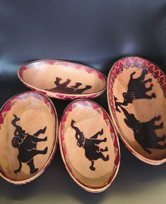 Oval Big Wooden Bowls