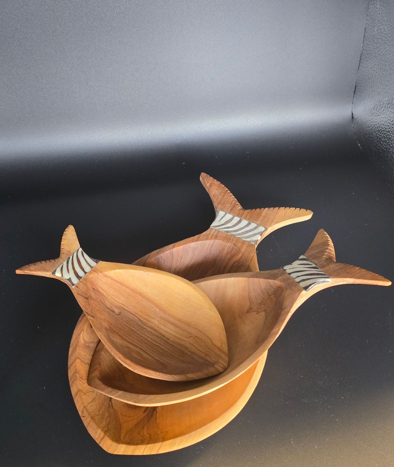 Fish Acacia Set of Bowls