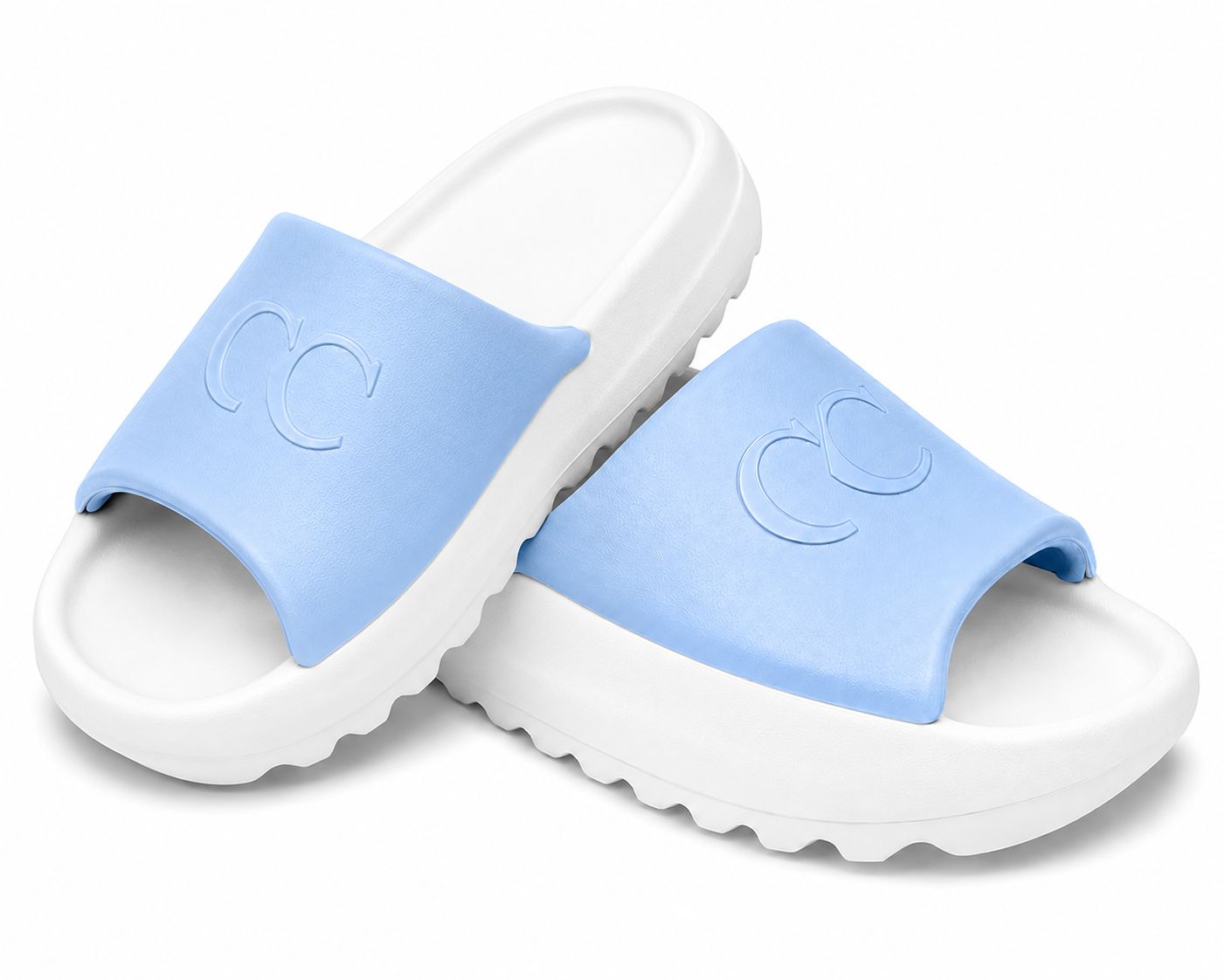 Baby Blue Top White Bottom