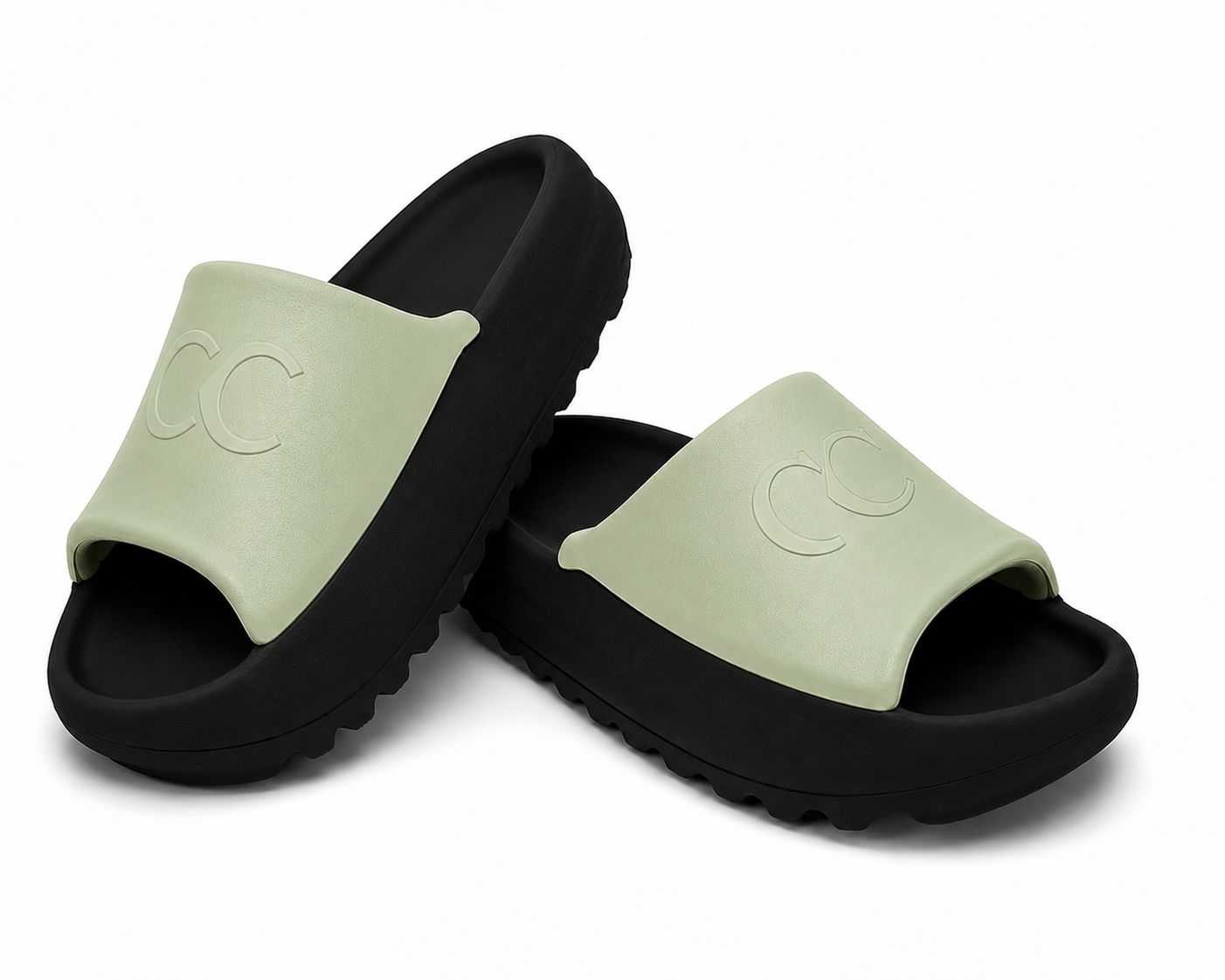 Light Green Top Black Bottom