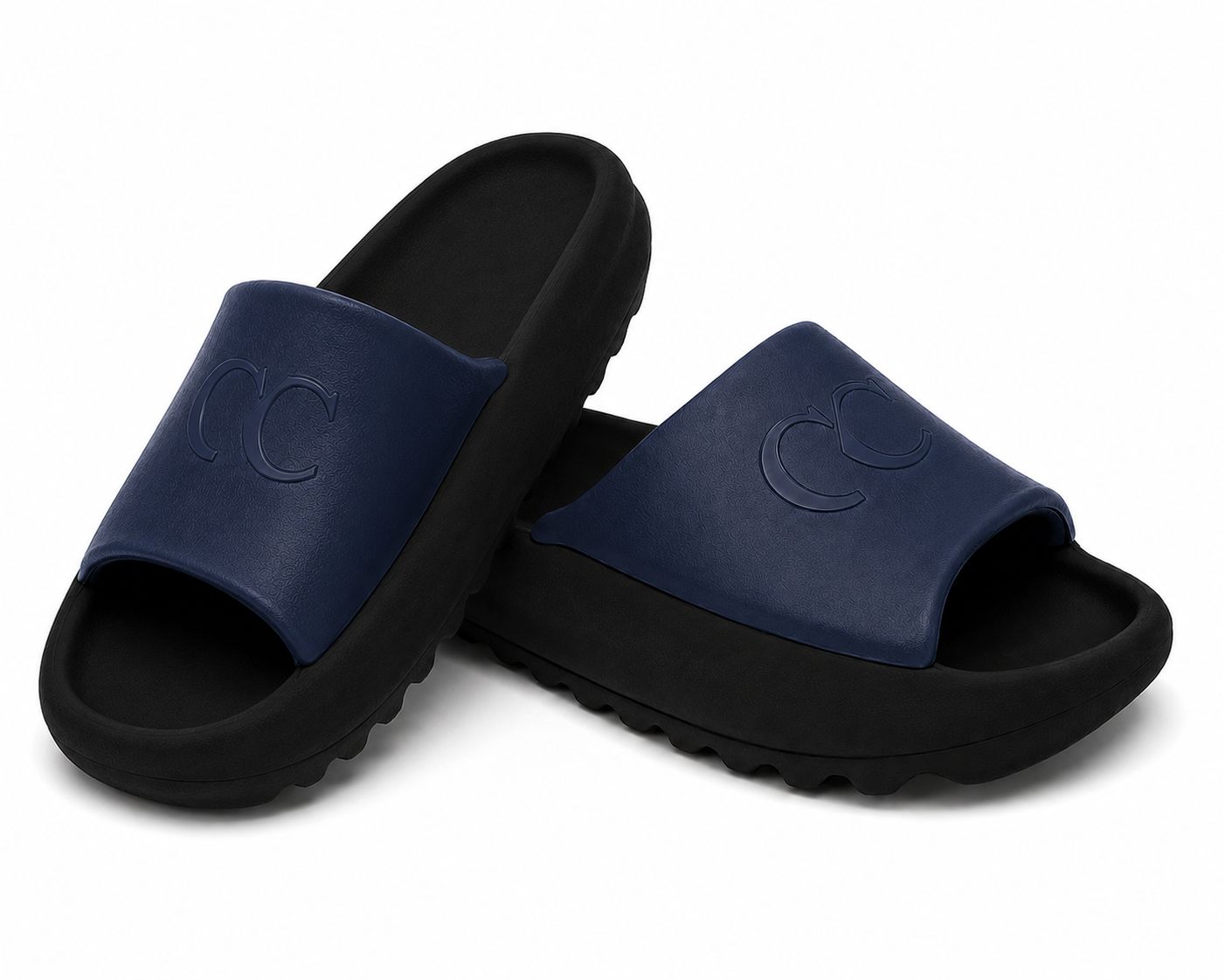 Navy Top Black Bottom