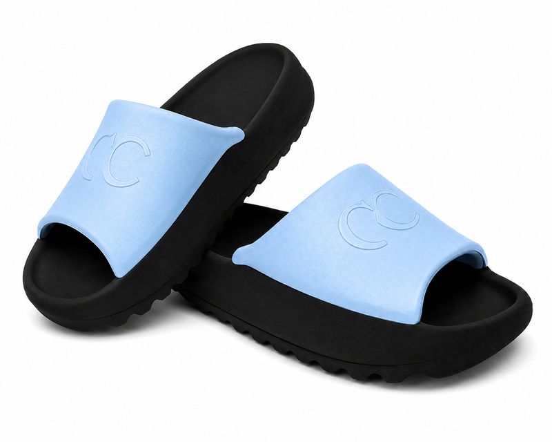 Baby Blue Top Black Bottom