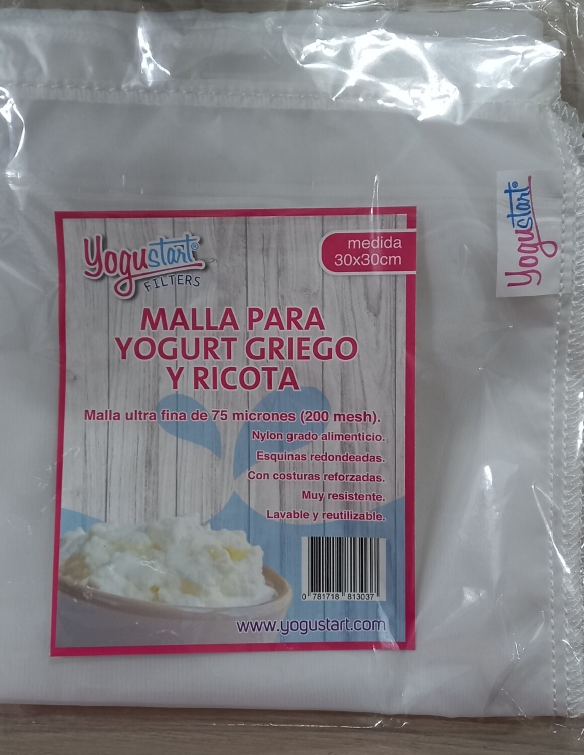 Malla Yogurt Griego 75 micrones