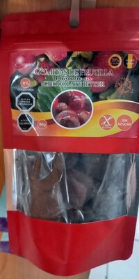 Gomitas Frutilla Bañadas en Chocolate bitter 70%