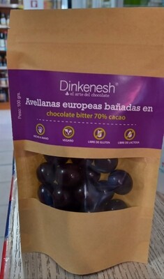 Avellanas Europeas bañadas en Chocolate Bitter 70%