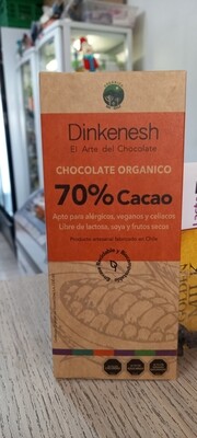 Barra Chocolate Orgánico 70%
