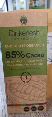 Barra Chocolate Orgánico 85%